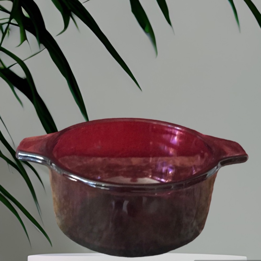 Pyr-O-Rey Purple Glass Mini Casserole Dish 13